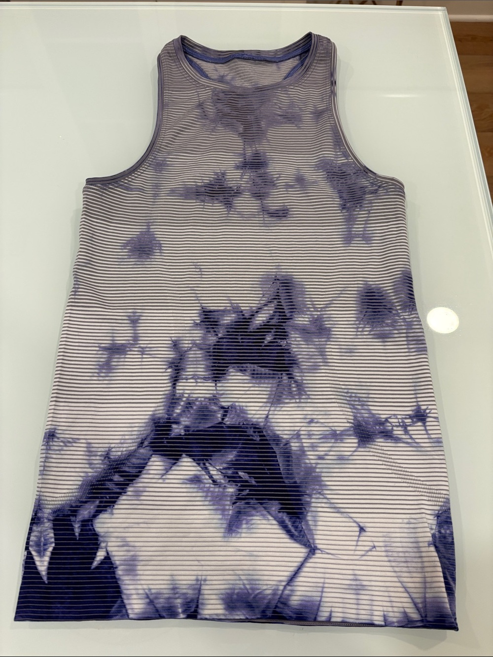 Lululemon Shibori Striped Swiftly Tech Midnight Orchid  Size 2